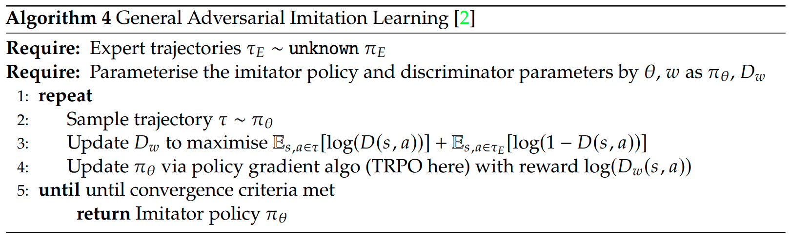 Generative Adversarial IL